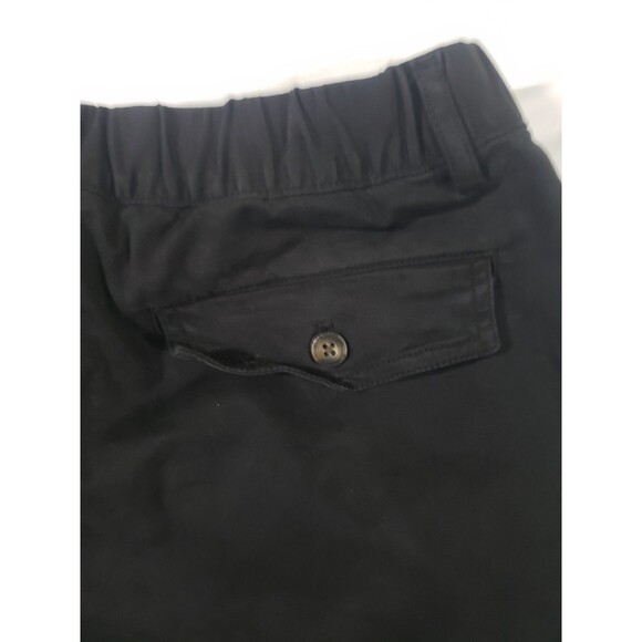 Bear Bottom Black Shorts Mens Medium 5.5" Cotton Elastic Waist - Picture 6 of 9